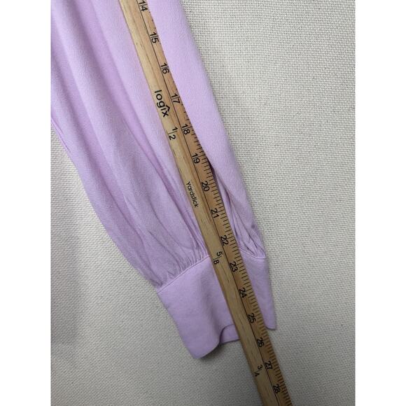 Banana Republic Women's Pink Tunic Sz XL Button Up Long Sleeve Dressy Career - Picture 10 of 11